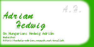 adrian hedwig business card